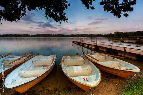 Fototapeta Naklejka Na Ścianę i Meble -  View of the Masurian lake.