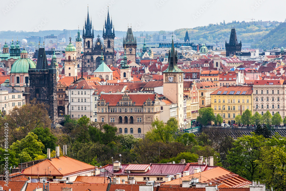 Obraz premium View of the city of Prague