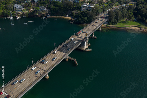 Aerial view of The Spit Bridge