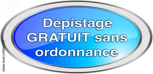 bouton dépistage GRATUIT sans ordonnance