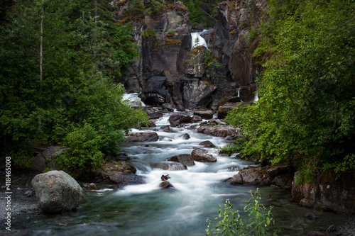 Alaska waterfall near Chitina  Alaska