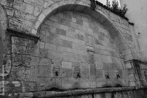 Scanno, Aquila, Abruzzo.  Scanno is an Italian town of 1 782 inhabitants located in the province of L'Aquila, in Abruzzo.  The municipal area, surrounded by the Marsican Mountains. photo