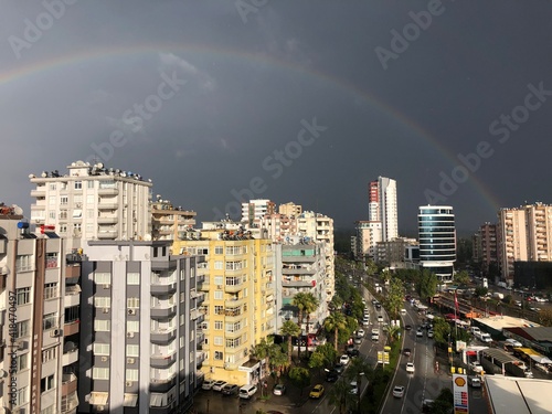 seyhan adana dam lake rainvow photo