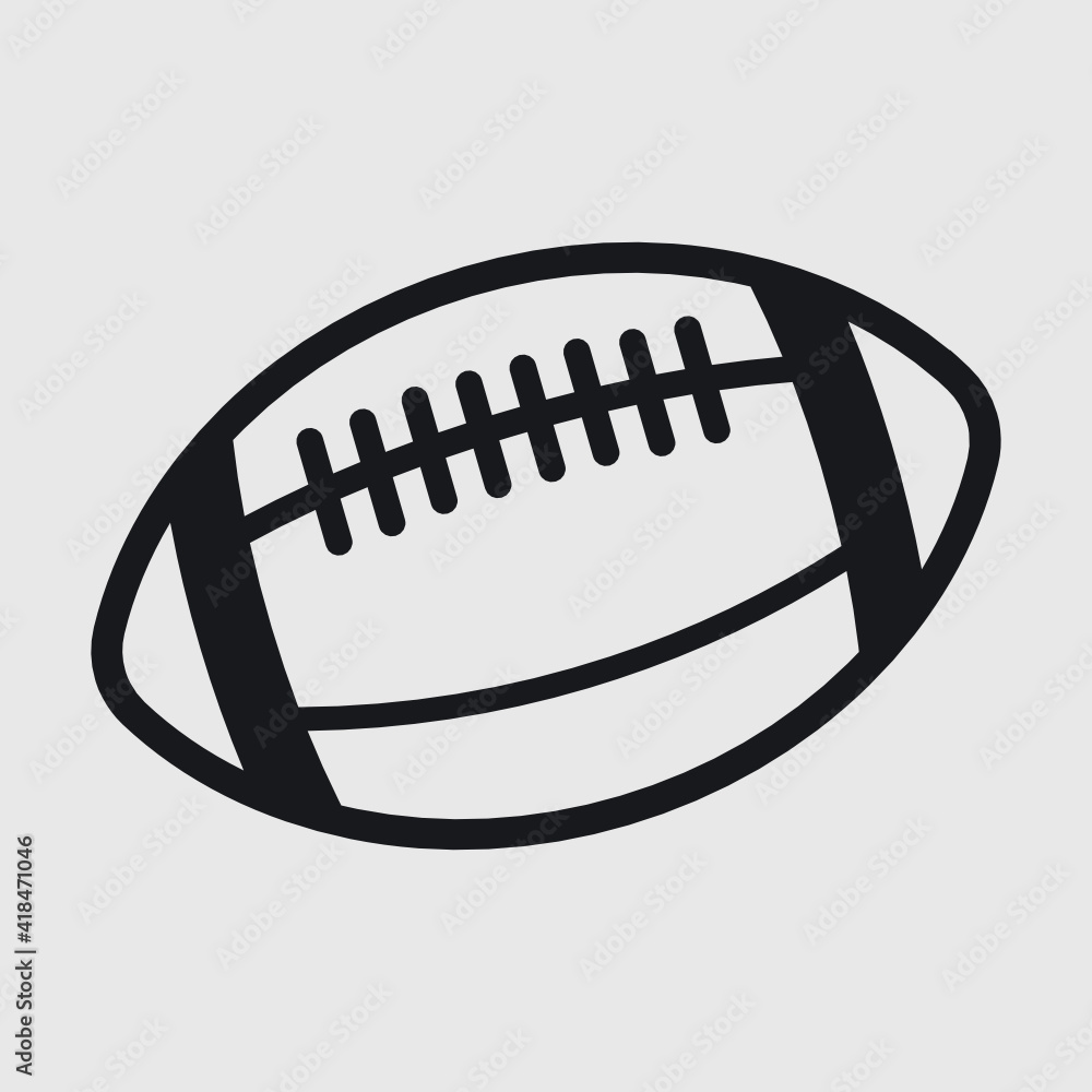 Ragby Ball Outline | Rugby Ball | Ball | Football | Sports Ball | American football Ragby Ball Outline | Rugby Ball | Ball | Football | Sports Ball | American football