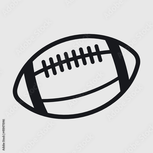 Ragby Ball Outline | Rugby Ball | Ball | Football | Sports Ball | American football