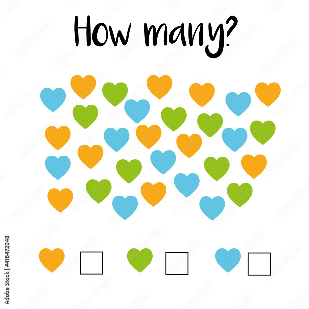 How many objects.Preschool Counting Activities. Printable worksheet ...