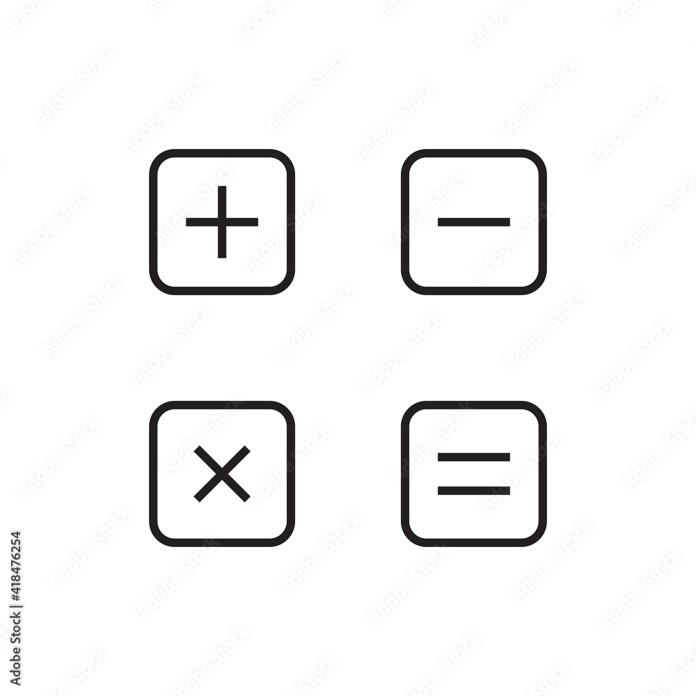 Calculator buttons icon