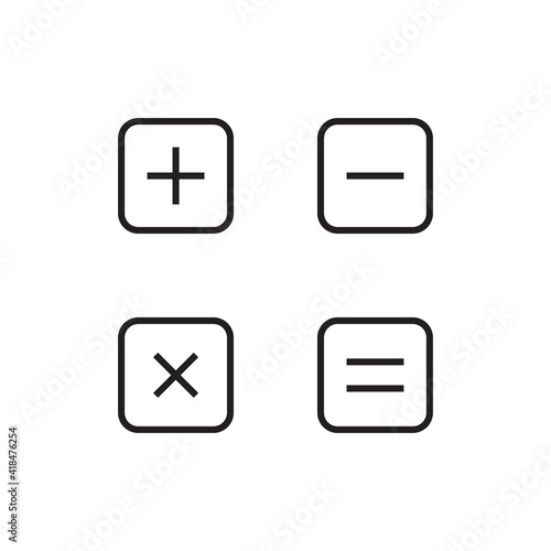 Calculator buttons icon Free Download Calculator buttons icon - GFXLoad