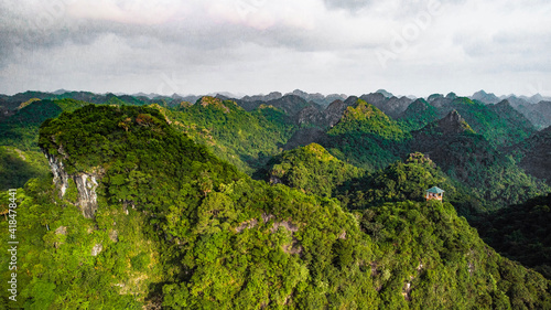 landscape with hills