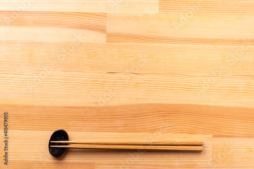 お箸と食卓のフレーム photo