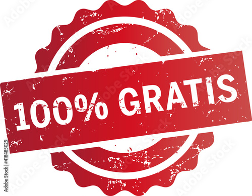roter Button 100% Gratis