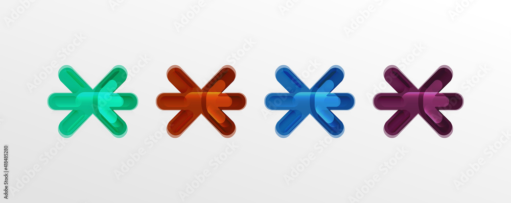 Abstract glossy crosses background for business or technology presentations, internet posters or web brochure covers Abstract glossy crosses background for business or technology presentations, internet posters or web brochure covers