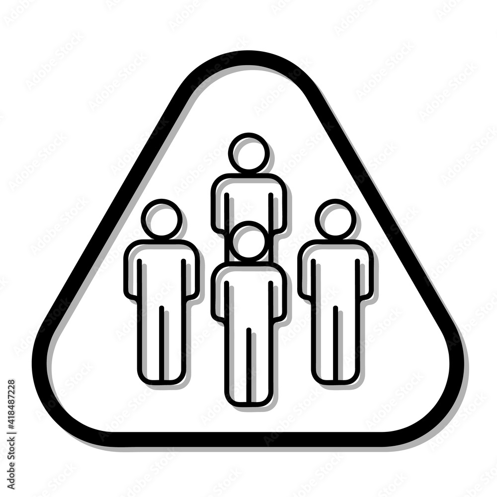 Coronavirus dangerous for people icon. Covid-19, 2019-nCoV in China, Wuhan. Isolated on white background. Vector illustration eps10. Sign or symbol Coronavirus dangerous for people icon. Covid-19, 2019-nCoV in China, Wuhan. Isolated on white background. Vector illustration eps10. Sign or symbol