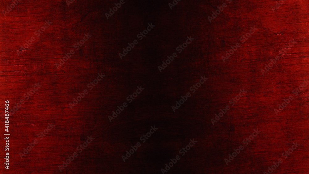 Red grunge background with texture watercolor paint stains in elegant Christmas color illustration