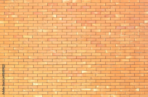 Brick wall with red brick background.