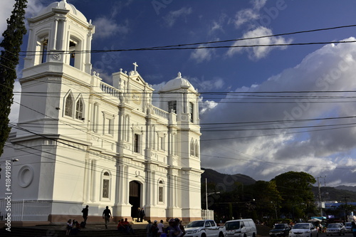Fachada de la catedral de la ciudad de Matagalpa, en el norte de NIcaragua photo