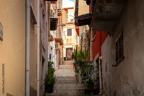 Streets of the town of Siculiana in Sicily. A bit of a dilapidated city but with its own charm.