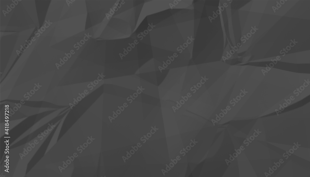 Obraz premium black crumpled empty paper texture background