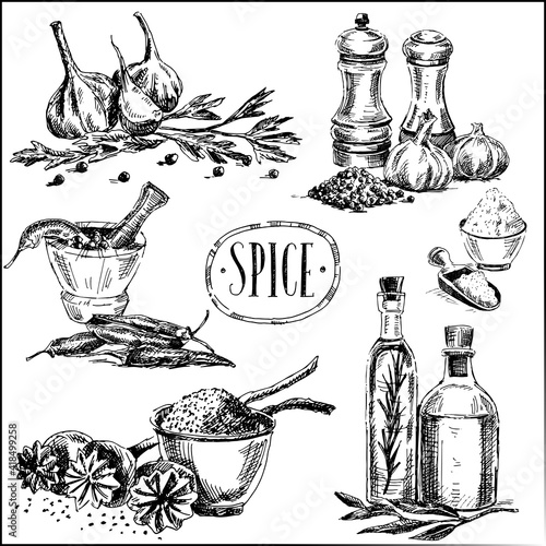 fragrant herbs, spices and seasonings