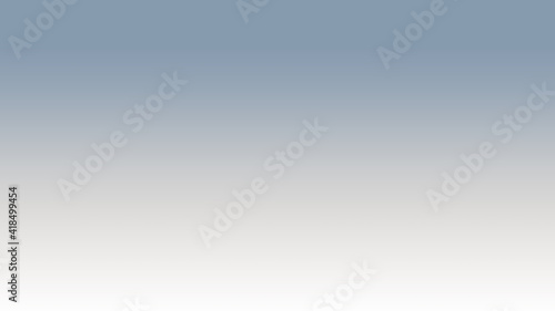 Abstract combination of light Dusty Blue , pale gray and white solid color linear gradient background on the horizontal frame