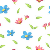 Bright seamless floral background. The pattern for wrapping paper, fabric.