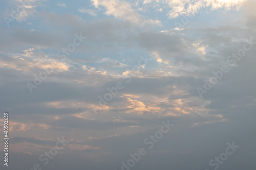 Clouds against a blue sky taken at Colombo, Sri Lanka at sunset © Rex Wholster