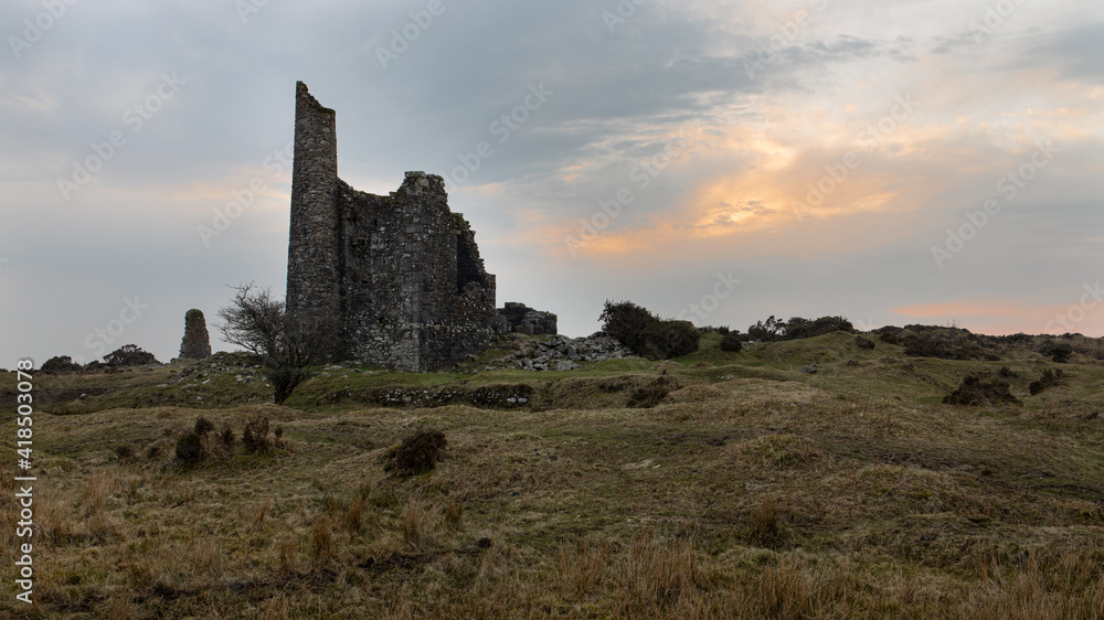 Obraz premium Silver Valley Engine house Mine Bodmin Moor Cornwall