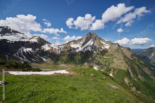 Panorama vom Wildenfeld über die Gipfel des Oytals