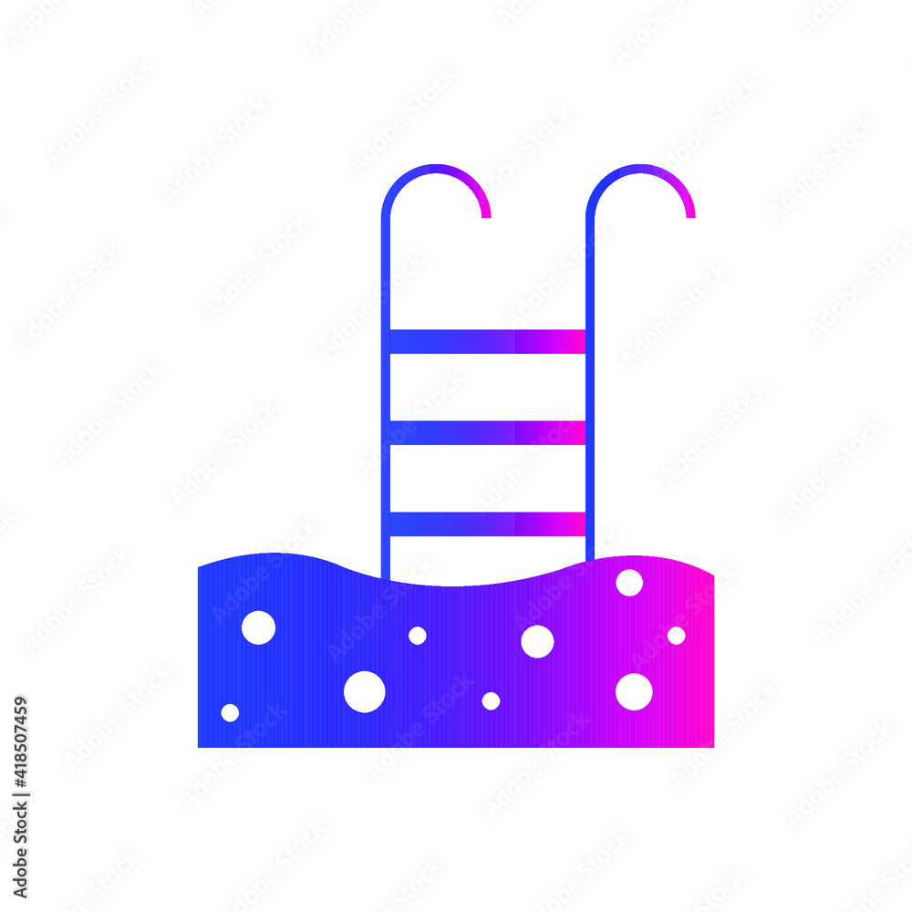Swimming pool icon. swimming pond, water icon in vector Swimming pool icon. swimming pond, water icon in vector