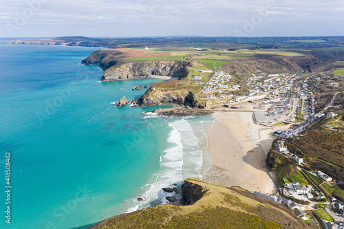 Aerial photograph of Portreath, Redruth, Cornwall, England
