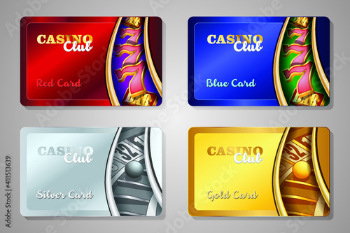 Casino Club Membership Cards Template