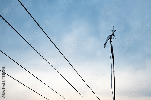 Wallpaper Mural power lines and sky Torontodigital.ca