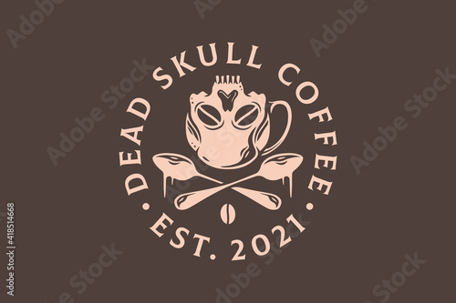Dead Skull Coffee Logo Template