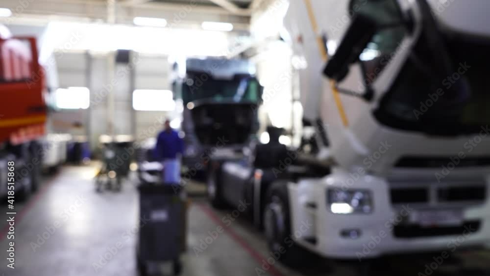 Blurred truck repair service Blurred truck repair service