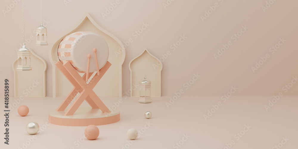 3d rendering Eid al fitr or ramadan sale banner social media instagram post template 3d rendering Eid al fitr or ramadan sale banner social media instagram post template