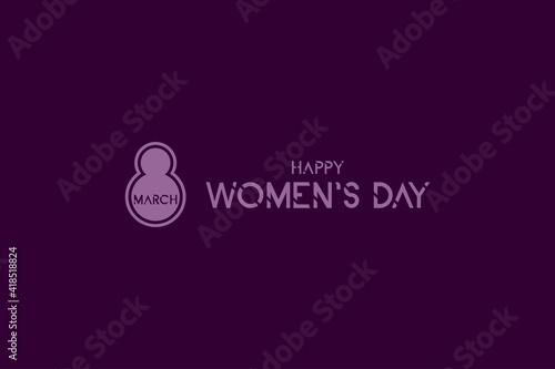 Happy women's day vector design. 8 March International women's day. Poster,  banner,  and social media post design 