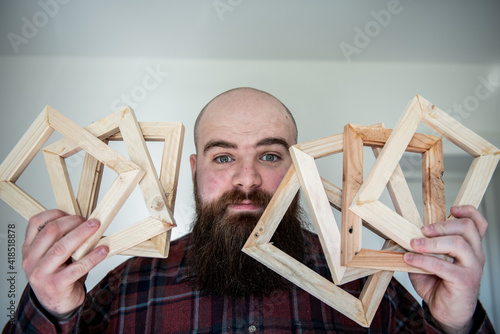 man with hammer and nail