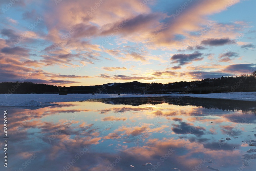 Stunning Norwegian sunset