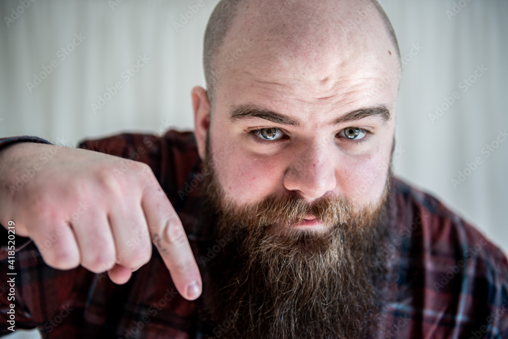 Fototapeta premium Big beard men