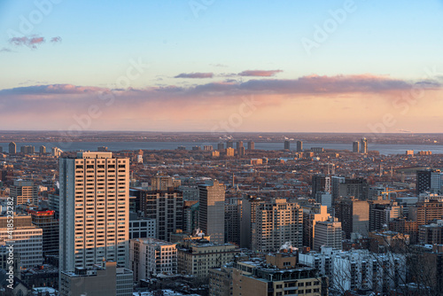 Montreal's Skyline in the evening