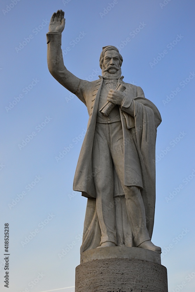 Statue of Ludovit Stur, slovak revolutionary politician and writer, leader of the Slovak national revival in the 19th century, and the author of the Slovak language standard. Location Modra, Slovakia