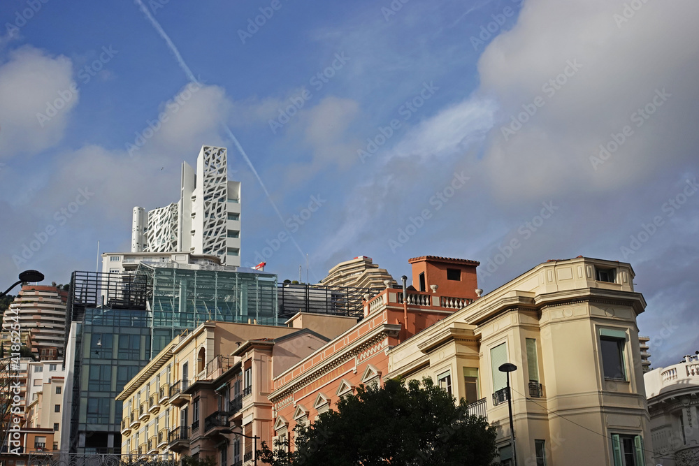 panorama with buildings in montecarlo panorama with buildings in montecarlo