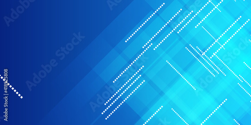 Abstract hi-tech futuristic blue white square line background. Vector illustration 