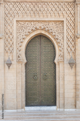 Morocco. Old town. Rabat. Yellow door 2. © uplotaro