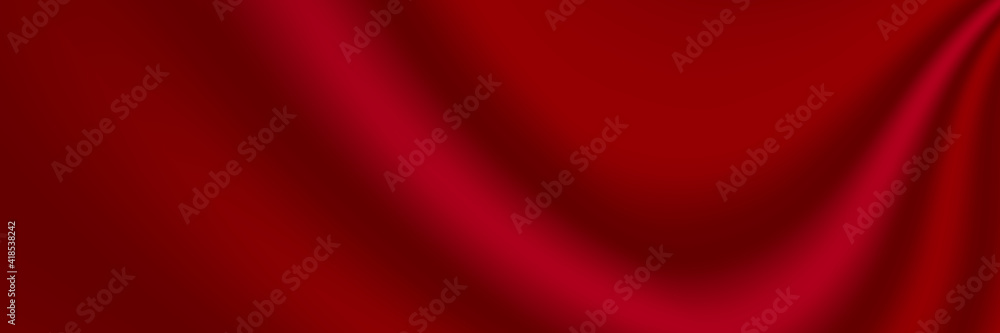Background from red wavy fabric Background from red wavy fabric
