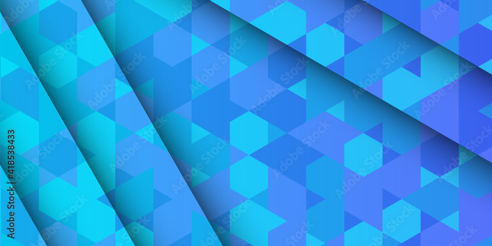 Abstract blue geometric background with polygonal triangles. Abstract blue geometric background with polygonal triangles.