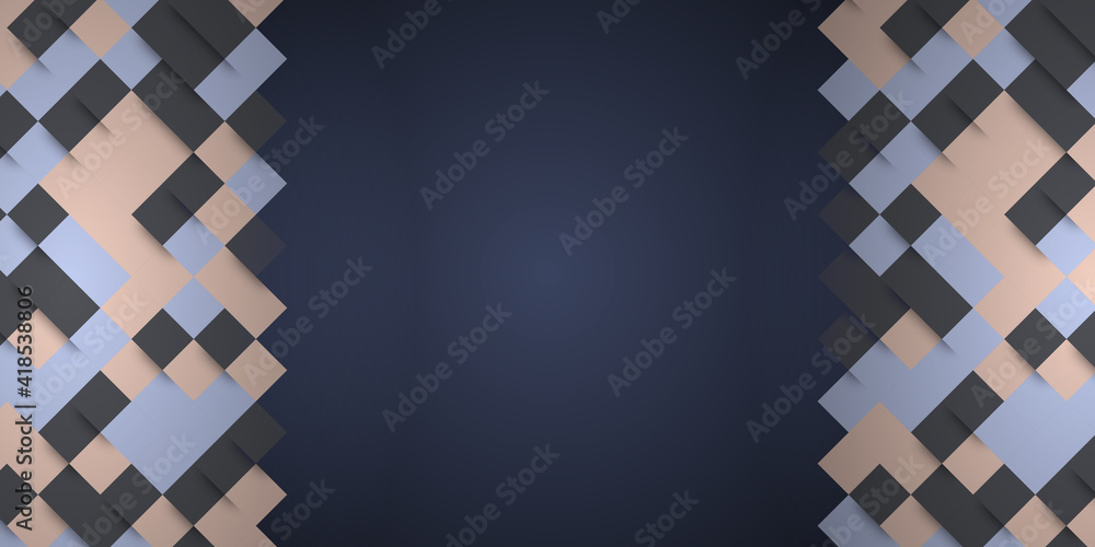 Abstract background of small squares in black and gray colors with horizontal gradient Abstract background of small squares in black and gray colors with horizontal gradient
