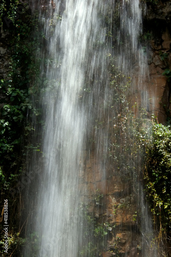 Beautiful waterfall in Brotas in the interior of the state of São Paulo, Brazil. Place for eco tourism, adventure and hiking in the forests.