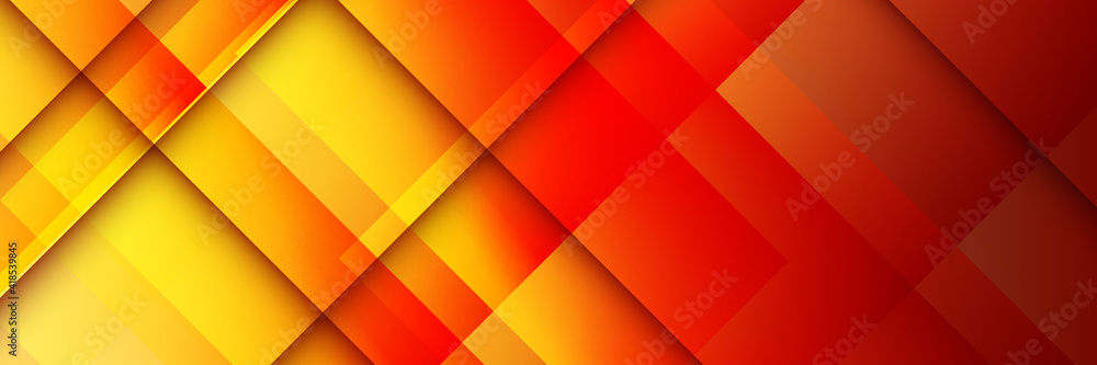 Modern simple red orange yellow abstract geometric background for wide  banner. 3D business abstract line stripes background with gradient light  Stock Vector | Adobe Stock