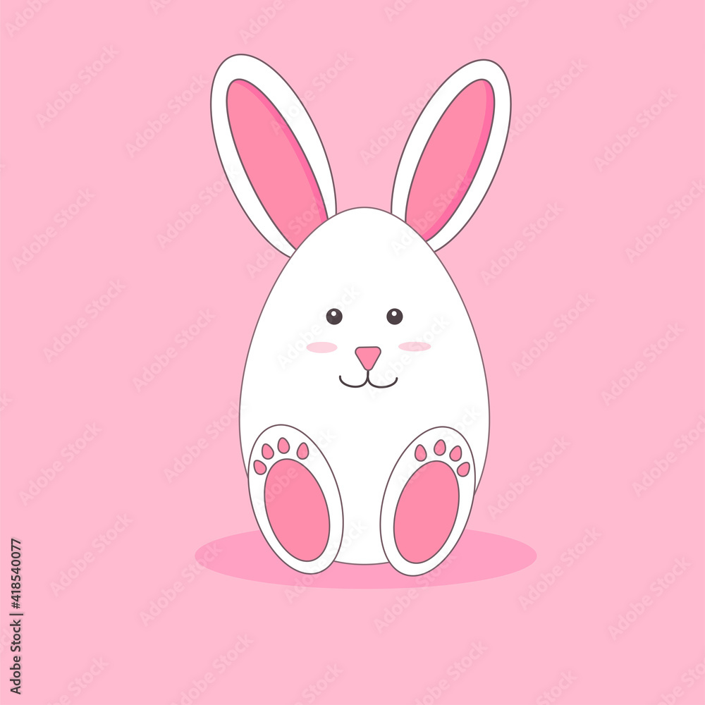 A cheeky rabbit in the form of an egg. Postcard for Easter. A cheeky rabbit in the form of an egg. Postcard for Easter.